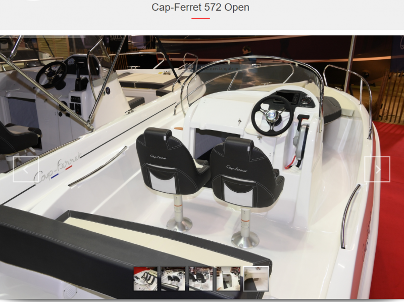 Vente bateau coque open avec 100CV Honda garanti 10 ans  572 Open B2 marine série limitée