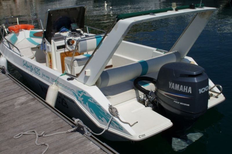 Vente bateau open Salpa 625 moteur Yamaha 100 cv 4 temps